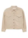 Elie Saab Embroidered Gabardine Jacket In Neutral