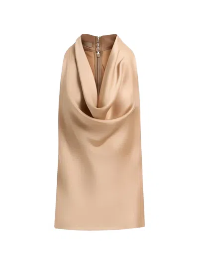 Elie Saab Envers Halter-neck Draped Blouse In Neutral