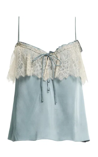 Elie Saab Envers Satin Top In Multi