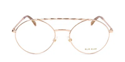 Elie Saab Es 052 Ddb Women's Glasses Gold Size 55 - Free Lenses - Blue Light Block Available In Gold Copper