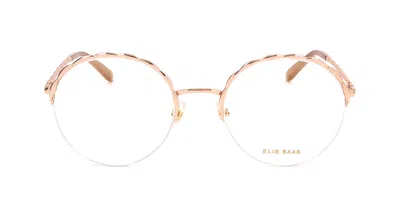 Elie Saab Es 053 Women's Glasses, Gold, Size 53