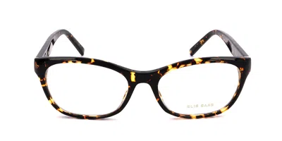 Elie Saab Es 077 086 Women's Glasses Tortoiseshell Size 52 - Free Lenses - Blue Light Block Available In Dark Tortoise