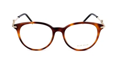 Elie Saab Es 090 Women's Glasses, Tortoiseshell, Size 49 In Brown