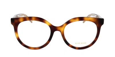 Elie Saab Es 093 086 Women's Glasses Tortoiseshell Size 51 - Free Lenses - Blue Light Block Available In Dark Tortoise