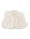 Elie Saab Feather-trimmed Jacket In White