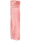 Elie Saab Floral-appliqué Gown In Rosa