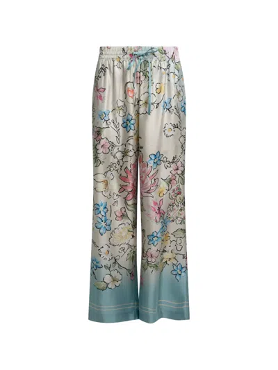 Elie Saab Floral-print Palazzo Pants In Multi