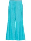Elie Saab Champagne Flared Trousers In Blue
