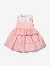 Elie Saab Girls Cotton Polka Dot Sleeveless Dress 10 Years Pink By Childsplay Clothing In Pink