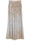 Elie Saab Gradient-sequinned Trousers In Silver