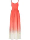 Elie Saab 15203 Gradient Coral In Red