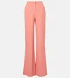 Elie Saab High-rise Cady Flared Pants In Pink