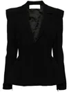 Elie Saab Inverted Dart Blazer In Black