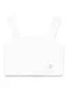 Elie Saab Junior Cropped Top In White