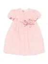 Elie Saab Junior Eyelet-trimmed Ruffled Dress In Pink