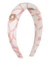 Elie Saab Junior Floral Padded Headband In Pink