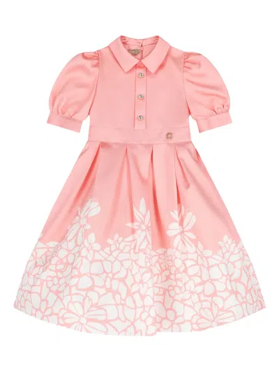 Elie Saab Junior Floral-pattern Dress In Pink