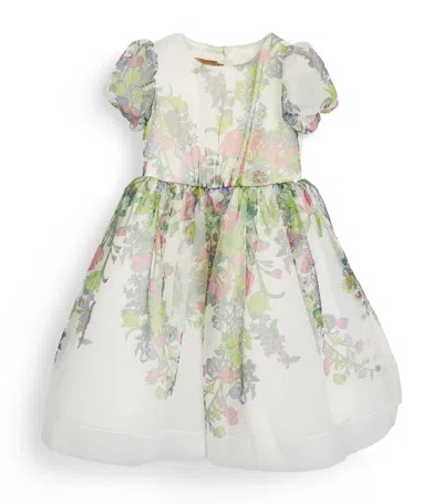 Elie Saab Junior Kids'  Floral Print Tulle Dress (4-16 Years) In Multi