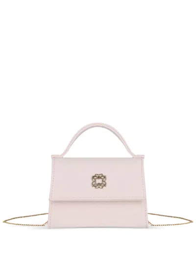 Elie Saab Junior Kids' Logo-detail Shoulder Bag In Pink