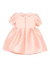 Elie Saab Junior Peter Pan Collar Rose Pocket Dress In Orange