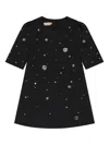 Elie Saab Junior Studded-embellished Dress In Black