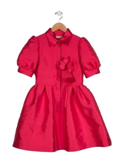 Pre-owned Elie Saab Kids Girls Evening Dress In Pink