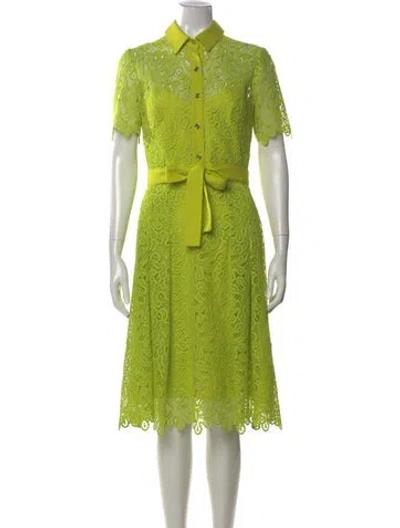 Pre-owned Elie Saab Knee-length Dress In Green