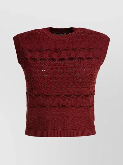 ELIE SAAB KNIT CROP TOP FIREBALL LILYS CROCHET