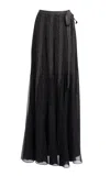 Elie Saab Knit Maxi Skirt In Black