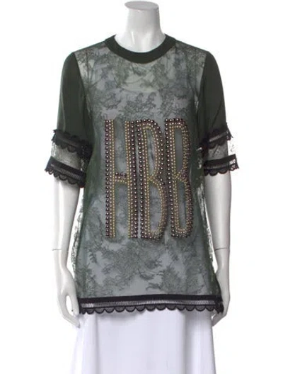 Pre-owned Elie Saab Lace Lace Pattern Tunic W/ Tags In Multi