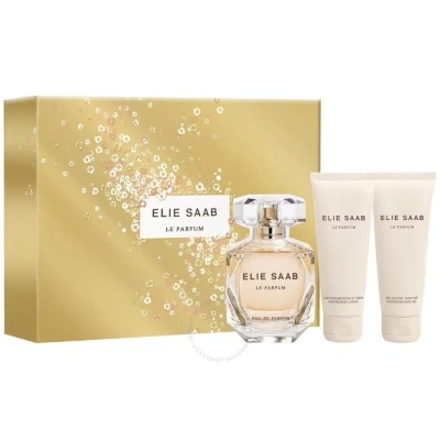 Elie Saab Ladies Le Parfum Gift Set Fragrances 7640233341568 In Orange / White