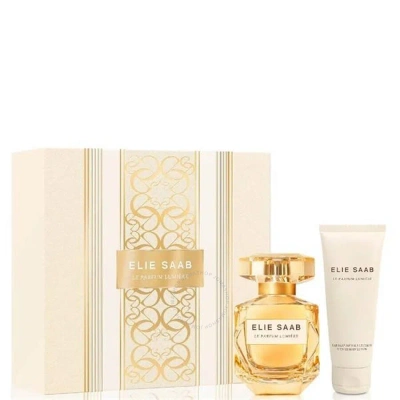 Elie Saab Ladies Le Parfum Lumiere Gift Set Fragrances 7640233340974 In White
