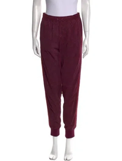 Pre-owned Elie Saab Lambskin Skinny Leg Pants In Purple