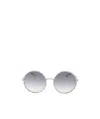 Elie Saab Logo Sunglasses In Gray