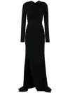 Elie Saab Drapiertes Abendkleid In Schwarz