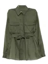 Elie Saab Long-sleeved Shirt In Green