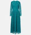 Elie Saab Macramé Gown In Blue