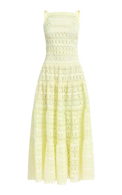 Elie Saab Macrame Midi Dress