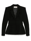 Elie Saab Macramé Peplum Blazer