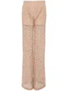 Elie Saab Macramé Flared Pants In Neutrals