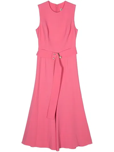 Elie Saab Midi Dress In Pink