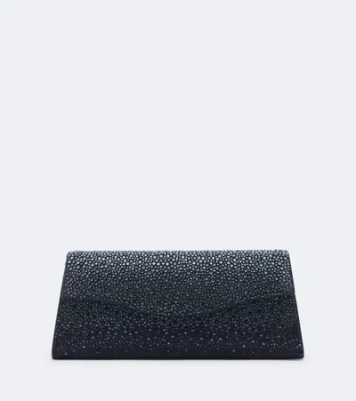 Elie Saab Midnight Embellished Clutch In Blue