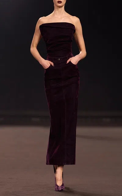 Elie Saab Moda Operandi In Burgundy
