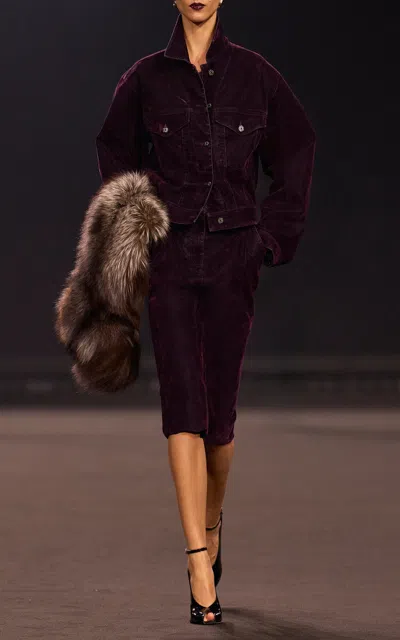 Elie Saab Moda Operandi In Burgundy