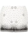 Elie Saab Dynamic Printed Shorts With Contrasting Hem In White