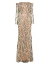 Elie Saab Off-the-shoulder Embellished Embroidered Silk-blend Tulle Gown