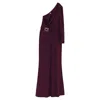 Elie Saab One-shoulder Flared Jumpsuit In Burgundy Viscose In Red