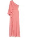 Elie Saab One-shoulder Gown In Pink