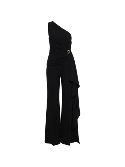Elie Saab One-shoulder Jumpsuit In Black