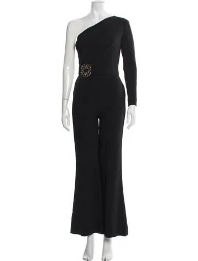 Pre-owned Elie Saab One-shoulder Jumpsuit In Blue